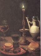 Gottfried Von Wedig Still Life with a Candle (mk05) oil painting picture wholesale